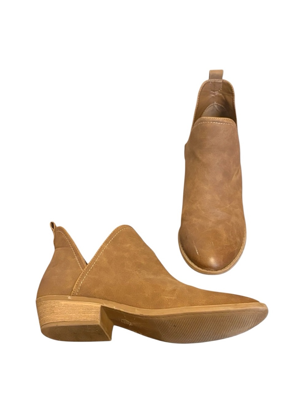 Universal Thread Nora Ankle Boots – Cognac Brown – Women’s Size 9.5